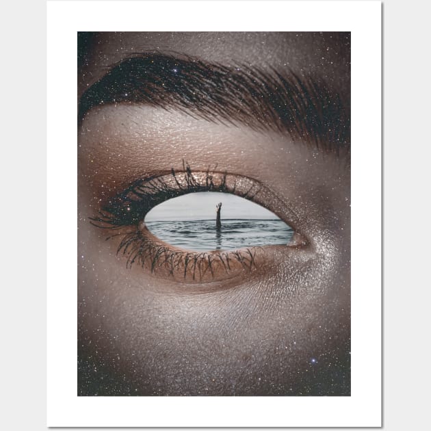 Drown In Your Eyes Wall Art by DreamCollage